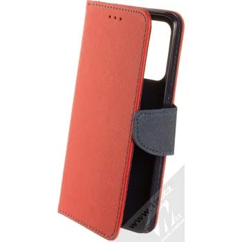 Pouzdro na mobilní telefon 1Mcz Fancy Book flipové pouzdro pro Oppo A94 5G, F19 Pro Plus 5G, Reno5 Z červená modrá (red blue)