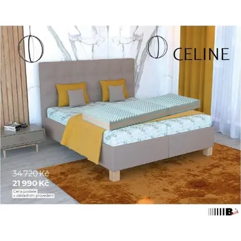Postel Postel čalouněná CELINE 160, 180 | Pohoda - matrace MIAMI