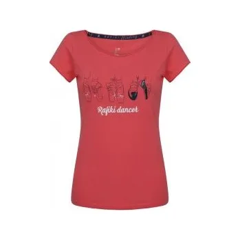 Dámské tričko RAFIKI JAY sugar coral 40; Růžová triko