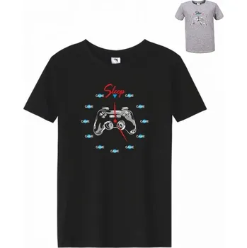 Chlapecké tričko GLO STORY CHLAPECKÉ TRIČKO "CLOCK" Barva: šedá, Velikost: 128/134