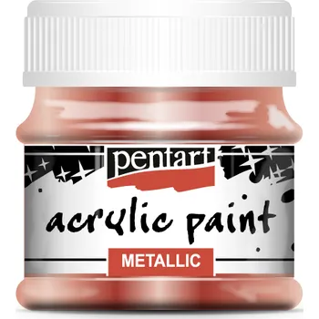 Výtvarná barva Pentart - akrylové barvy METALLIC 50 ml Barvy Pentart: bronzová