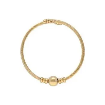 Náramek Doria Náramek zlatý z oceli s kuličkou N018
