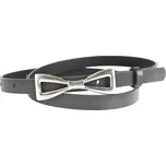 Doria Dámský pásek kožený šedý s mašlí OD061