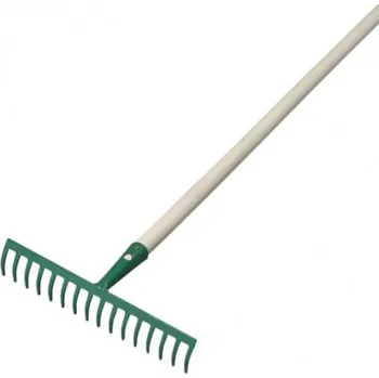 Hrábě Hrábě 16 hroté kovové s násadou