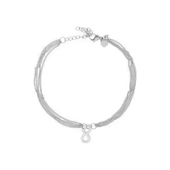 Náramek Doria Náramek na nohu NEKONEČNO z oceli stříbrný N446