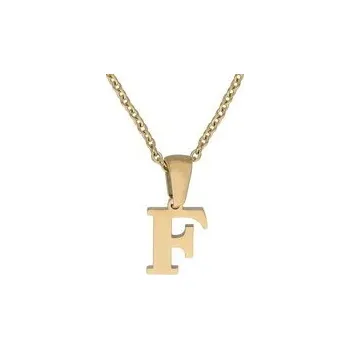 Řetízek Řetízek s písmenem F zlatá ocel