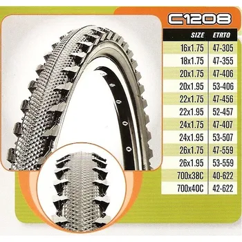 Plášť na kolo CST plášť 26x1,75 C-1208 47-559 černý