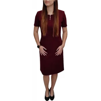 Dámské šaty Šaty Sabatti vínové s kamínky Velikosti Sabatti: 40