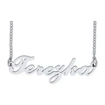 Řetízek Doria Řetízek z oceli se jménem TEREZKA stříbrný
