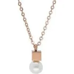 Doria Řetízek z oceli s přívěskem rose gold I338