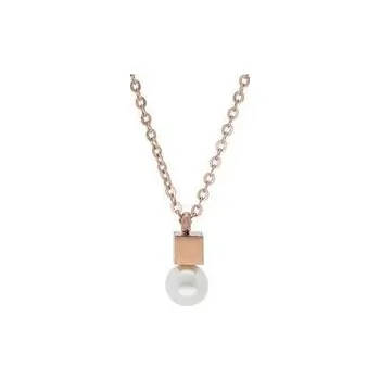 Řetízek Doria Řetízek z oceli s přívěskem rose gold I338