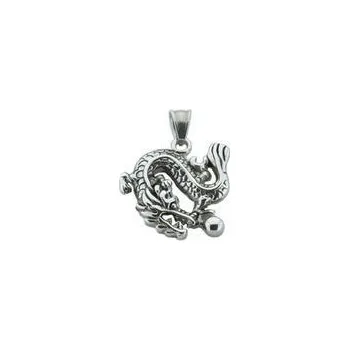 Přívěsek Doria Přívěsek z oceli stříbrný drak F261