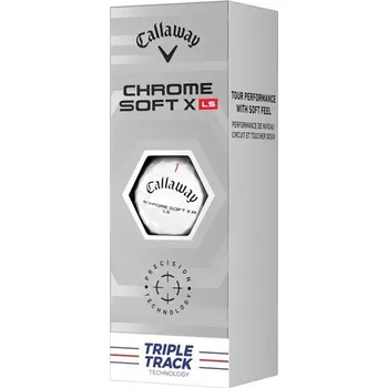 Golfový míček CALLAWAY Chrome Soft X LS Triple Track golfové míčky (3 ks)
