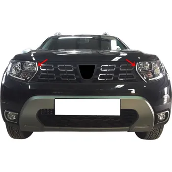 Tuning Nerez vnitřní kryty předních světel Omtec Dacia Duster 2018+ leštěné provedení