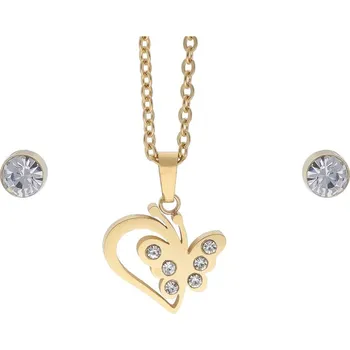 Souprava šperků Doria Set šperků z oceli zlatý K145