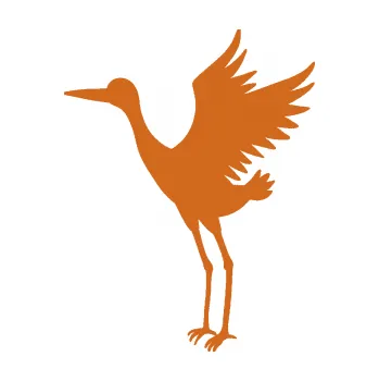 Samolepicí dekorace na vozidlo Čáp 003 levá (26 - oříšková) SAMOLEPKA NA AUTO, NÁLEPKA, FÓLIE, POLEP, TUNING, VLASTNÍ TEXT, TISK, AUTOSAMOLEPKY.cz, POLEPY, OBRÁZEK, LOGO, 3D STICKERS