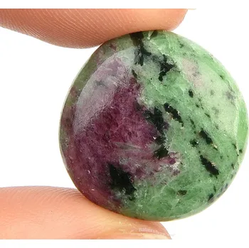 Přírodní kámen Hladký rubín v zoisitu extra 9,3g