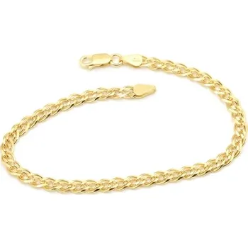 Náramek Stříbrný pozlacený náramek grand 22 cm STNA0450F + dárek zdarma