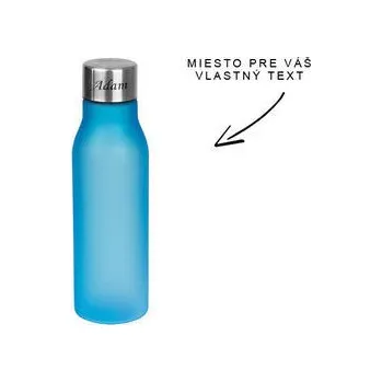 Láhev Doria Plastová láhev s gumovým povrchem modrá 550 ml