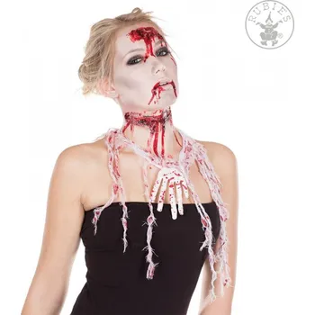 Karnevalový doplněk Rubies 6140819 Řetěz s krvavou rukou kostry