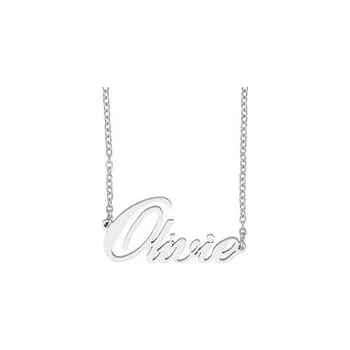 Řetízek Doria Řetízek z oceli se jménem OLÍVIE stříbrná ocel