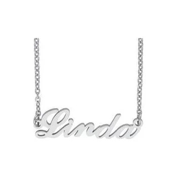 Řetízek Doria Řetízek z oceli se jménem LINDA stříbrný