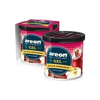 Vůně do auta Gelový osvěžovač vzduchu v plechovce Areon, vůně Apple&Cinnamon, obsah 80 g
