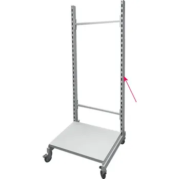 Prodejní regál Stojina pojízdného regálu 2031x500 mm se stojinou 60x30 mm - pravá