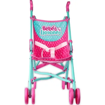 Panenka Cry Babies kočárek s nápisem BEBÉS LLORONES