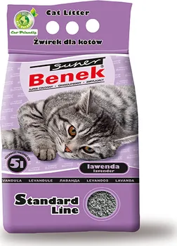 Podestýlka pro kočku Super Benek Standard Line levandule