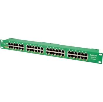 Patch panel POE-PAN24-GBATF - 802.3af/at gigabitový stíněný 24-portový PoE panel