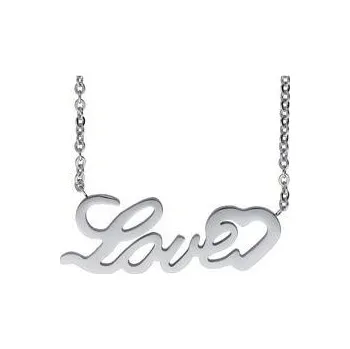 Řetízek Doria Řetízek stříbrný z oceli s nápisem LOVE I359