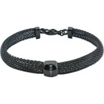 Doria Náramek černý z chirurgické oceli N051