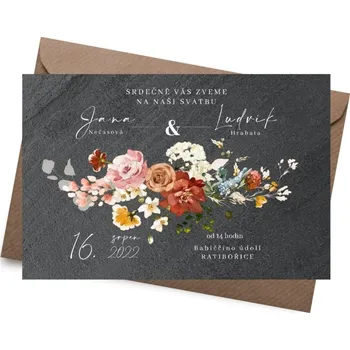 Svatební dekorace Kamenné oznámení MERIAH