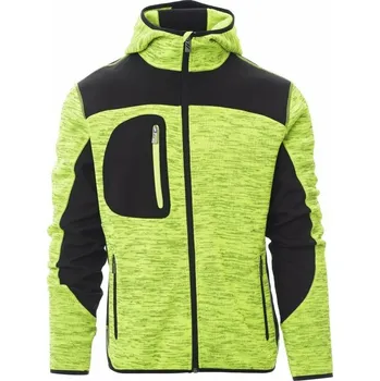 Pánská softshellová bunda Payper TRIP PES úplet+softshell bunda kapuce - šedá ocel 5XL