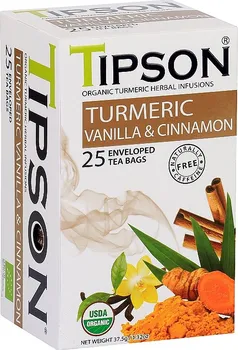 čaj Tipson Tea Turmeric & Vanilla Cinnamon BIO 25x 1,5 g