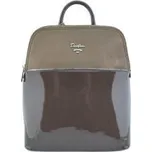 Dámský batoh lakovaný hnědý David Jones X279