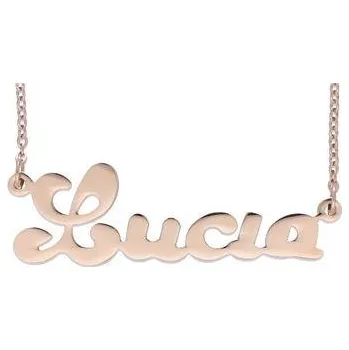 Řetízek Doria Řetízek z oceli se jménem LUCIA rose gold