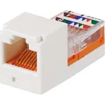 MINI-JACK modul UTP RJ45, Cat5e arkticky bílý
