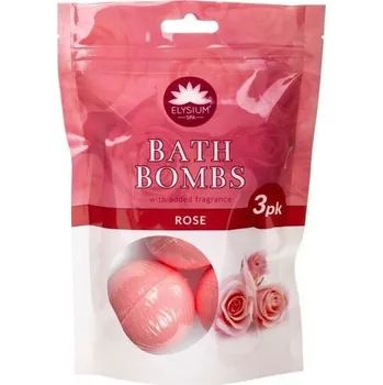 Koupelová sůl Vyrobce ELYSIUM SPA Bomby do koupele ROSE, 3x50g