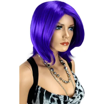 Paruka Dámská paruka krátká, fialová 111-2410 (PAR-111-T2410)