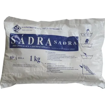Sádra Sádra stavební a elektrikářská (šedá) 1 kg