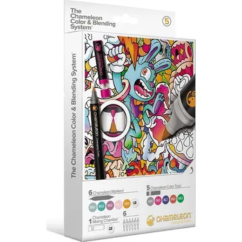 CHAMELEON Pen tónovací popisovač, 6+6ks hravé tóny