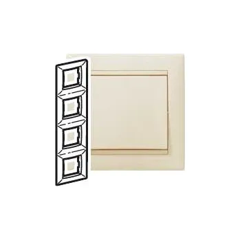 vypínač VA RÁMEČEK 4P VER. BÉŽOVÝ LEGRAND 774358