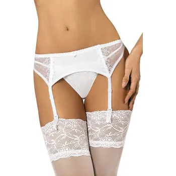 Podvazkový pás Gorteks Yvette bílý 4XL