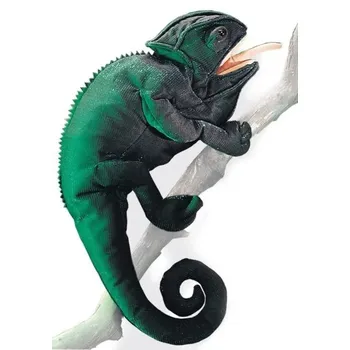 plyšák Folkmanis Puppets Chameleon na ruku 45 cm