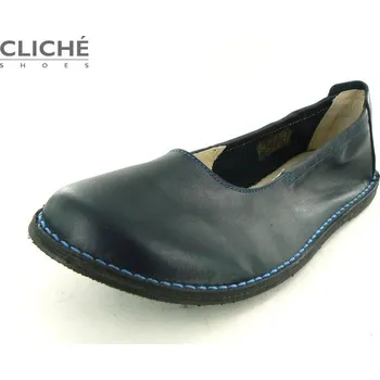 Dámské baleríny široké chodidlo (W), Nature baleríny Floria, tmavě modrá 45