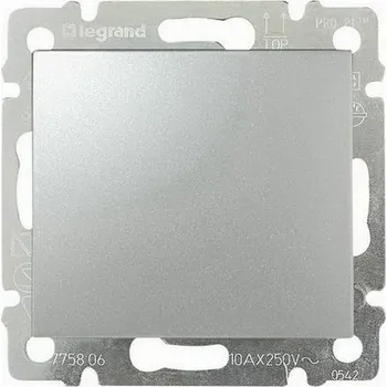 vypínač VALENA SPÍNAČ Č.1 HLINÍK LEGRAND 770101