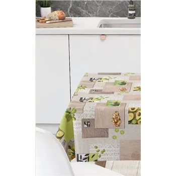 ubrus Ubrus PVC 148A avokádo s olivami návin 20 m x 140 cm