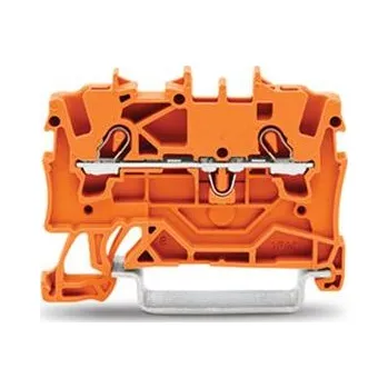 Rozvaděč 2vodičová průchozí svorka, 1,5mm2, Vhodná pro aplikace Ex e II, oranžová